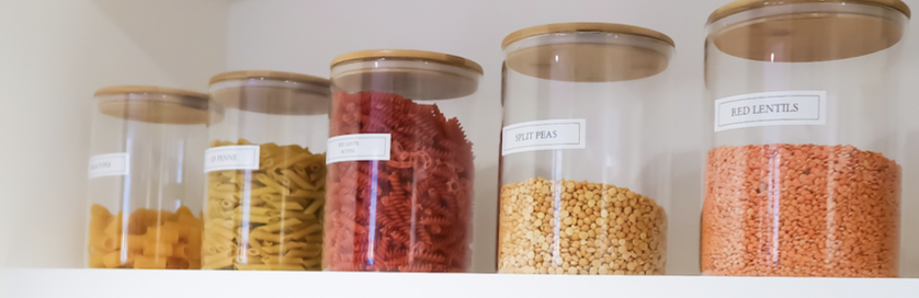 organized pantry labels